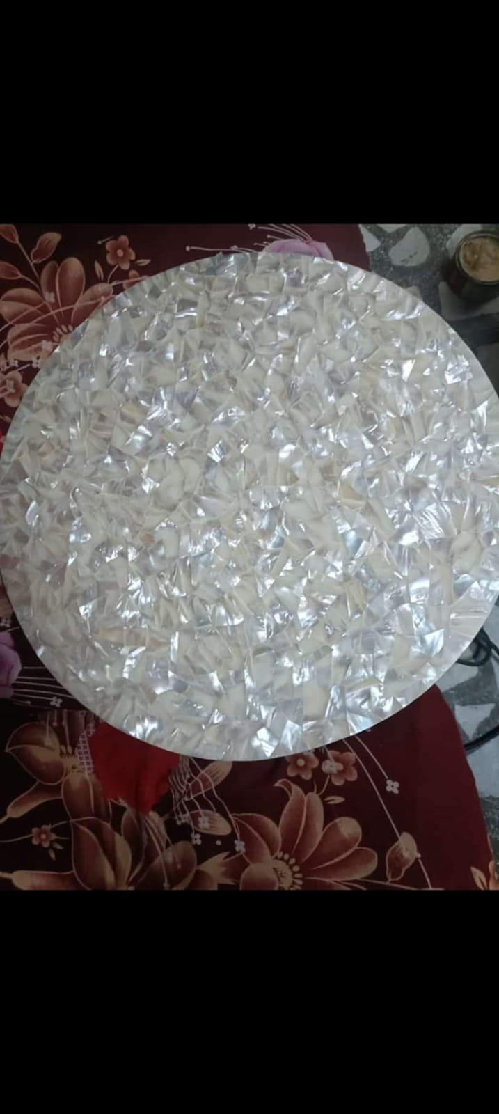 Mother of Pearl Mosaic Round Table Top
