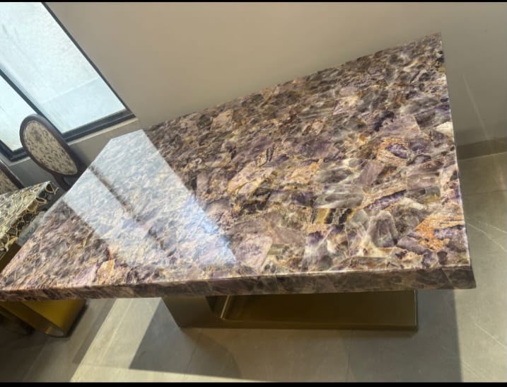Amethyst Gemstone Dining Table