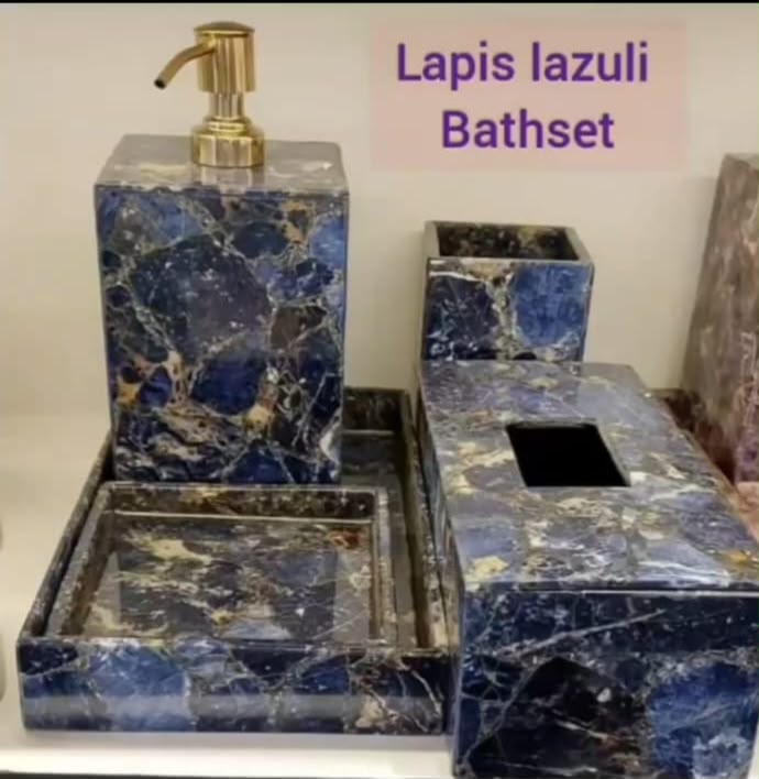 Lapis Lazuli Bath Set